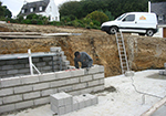 Réalisation des fondations à Fontenay-les-Briis